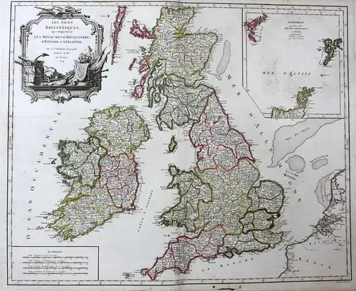 Les isles Britanniques qui comprennent les royaumes d'Angleterre, d'Ecosses et d'Irlande - England Schottland