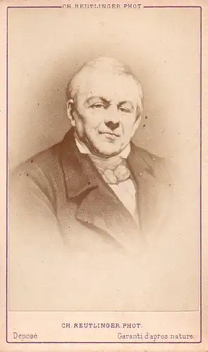 Abel-François Villemain (1790-1870) - Politiker politician politicien Portrait CDV Foto Photo vintage