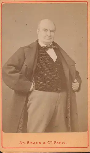 Charles-Augustin Sainte-Beuve (1804-1869) - Literaturkritiker literary critic critique littéraire Portrait CDV