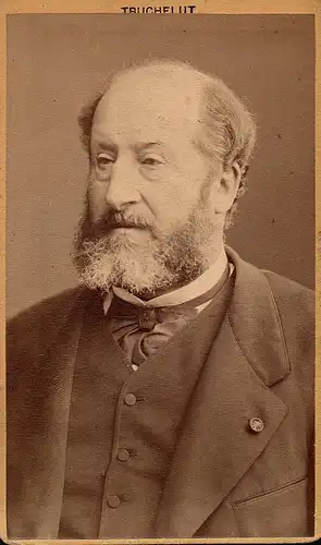 Emile Augier - Dramatiker dramaturge Dichter poete poet Schriftsteller ecrivain writer Portrait CDV Foto Photo