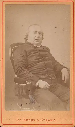 Jules Janin (1804-1874) - Schriftsteller writer ecrivain Portrait CDV Foto Photo vintage