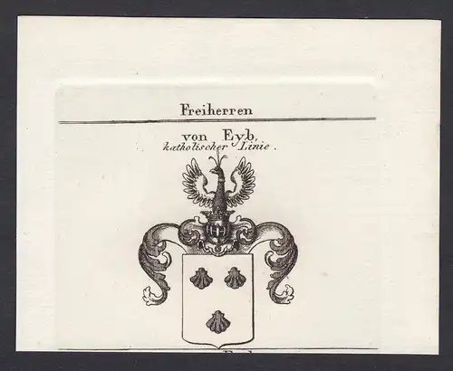 Freiherren von Eyb, katholischer Linie - Eyb Franken Eib Wappen Adel coat of arms heraldry Heraldik Kupferstic