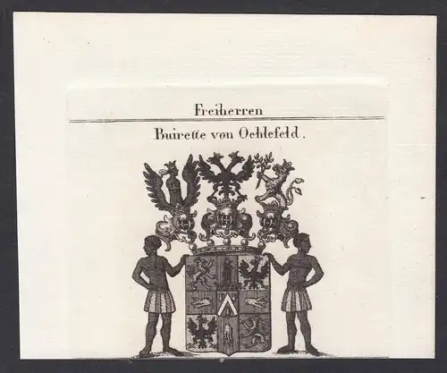 Freiherren Buirette von Oehlefeld - Buirette Oehlefeld Öhlefeld Wappen Adel coat of arms heraldry Heraldik Kup