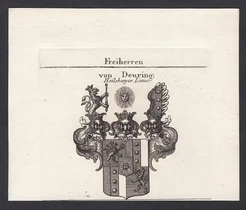 Freiherren von Deuring, Heilsberger Linie - Deuring Österreich Austria Wappen Adel coat of arms heraldry Heral