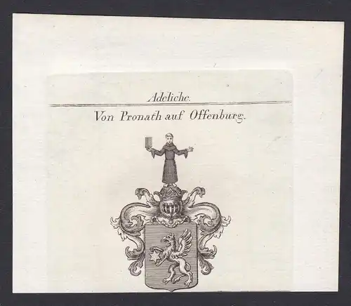 Von Pronath auf Offenburg - Pronath Offenburg Baden-Württemberg Wappen Adel coat of arms heraldry Heraldik Kup
