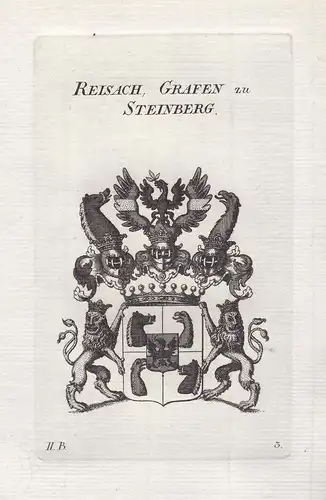 Reisach, Grafen zu Steinberg - Reisach-Steinberg Reisach Steinberg Wappen coat of arms heraldry Heraldik Kupfe