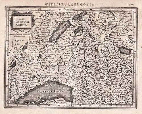 Das Wiflispurgergov - Bern Freiburg Fribourg Thoune Thun Schweiz Suisse Svizzera map Karte Gerard Mercator