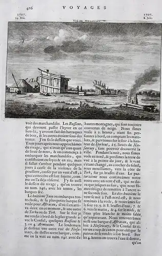 Vue de Niesawaey - Niesawaey Russland Russia Ansicht view vue Kupferstich copper engraving gravure antique pri