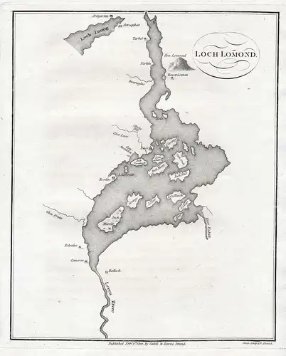 Loch Lomond - Scotland Schottland See sea Great Britain England Kupferstich engraving