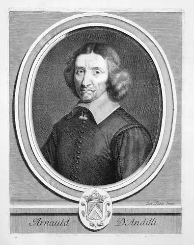 Arnauld d'Andilli -  Robert Arnauld von Andilly Poet poet Dichter poète Portrait Kupferstich engraving