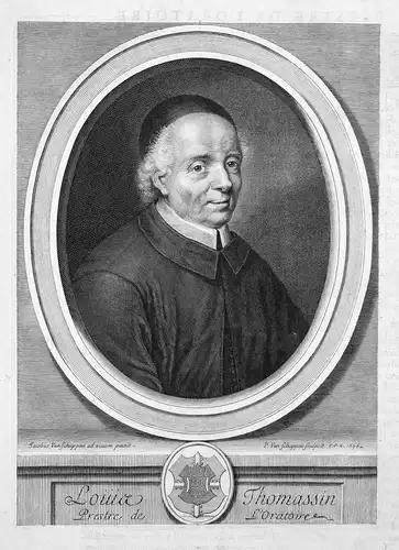 Louis Thomassin - Louis Thomassin Philosoph philosopher philosophe Portrait Kupferstich engraving