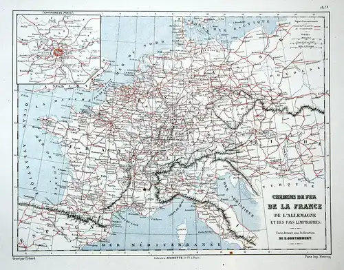 Chemins de fer de la France de l'Allemagne et des pays limitrophes - France Frankreich Austria Österreich Schw