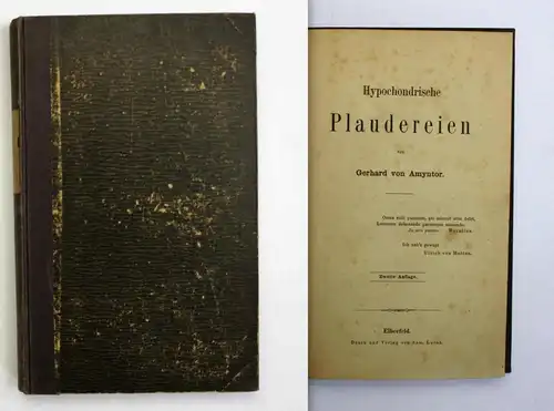 Hypochondrische Plaudereien. Zweite Auflage.