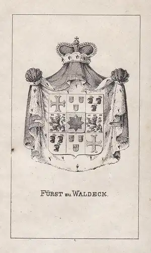 Fürst zu Waldeck - Waldeck Bad Arolsen Wappen heraldry Heraldik coat of arms Adel