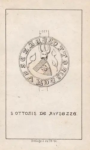 S. Ottonis de Aufsesse - Aufseß Aufsess Bayreuth Wappen heraldry Heraldik coat of arms Adel