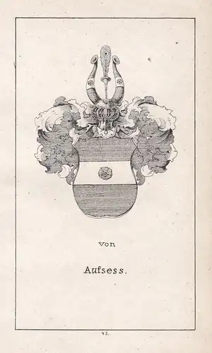 von Aufsess - Aufseß Aufsess Bayreuth Wappen heraldry Heraldik coat of arms Adel