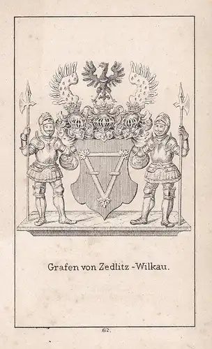 Grafen von Zedlitz-Wilkau - Zedlitz-Wilkau Zedlitz Wilkau Schlesien Silesia Wappen heraldry Heraldik coat of a