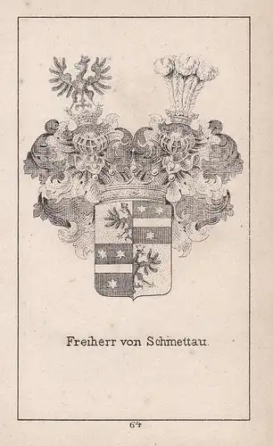 Freiherr von Schmettau - Schmettau Schlesien Silesia Wappen heraldry Heraldik coat of arms Adel