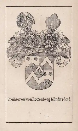 Freiherren von Rottenberg & Endirsdorf - Jedrzejów Endersdorf Rottenberg Polen Poland Polska Wappen heraldry H