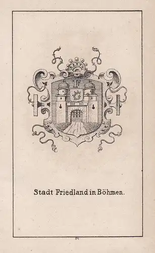 Stadt Friedland in Böhmen - Frýdlant Friedland Böhmen Bohemia Tschechien Czech Wappen heraldry Heraldik coat o