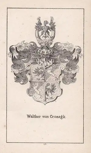 Walther von Cronegk - Wilhelm Walther Cronegk Prussia Preußen Wappen heraldry Heraldik coat of arms Adel