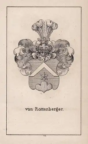 von Rottenberger - Rottenberger Rottenberg Wappen heraldry Heraldik coat of arms Adel