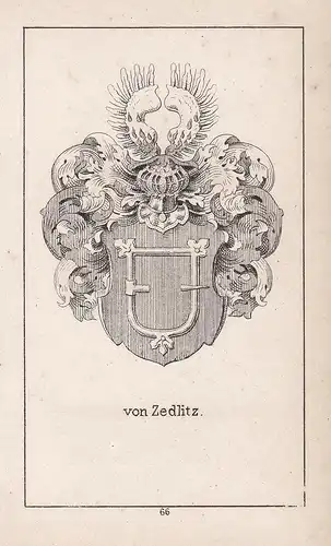 von Zedlitz - Zedlitz Silesia Schlesien Wappen heraldry Heraldik coat of arms Adel