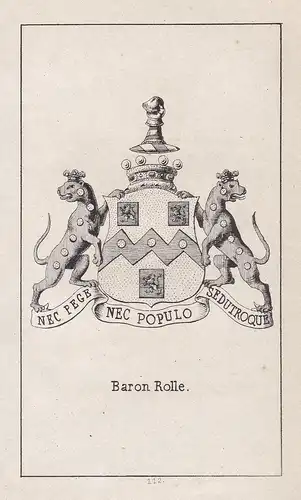 Baron Rolle - Baron Rolle England Great Britain Wappen heraldry Heraldik coat of arms Adel