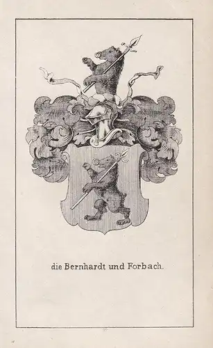 die Bernhardt und Forbach - Forbach Bernhardt Baden-Württemberg Wappen heraldry Heraldik coat of arms Adel