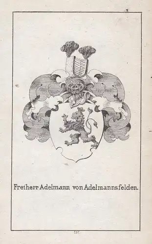 Freiherr Adelmann von Adelmannsfelden - Adelmannsfelden Adelmann Baden-Württemberg Wappen heraldry Heraldik co