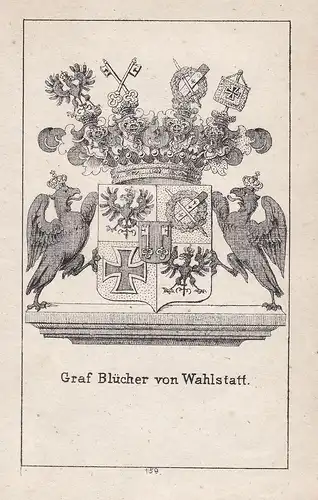 Graf Blücher von Wahlstatt - Blücher Wahlstatt Polen Polska Wappen heraldry Heraldik coat of arms Adel