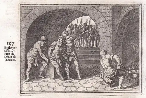 Antigonus lasset Hicano die Ohren abschneiden - Antigonos Hyrkanos punishmend Bestrafung