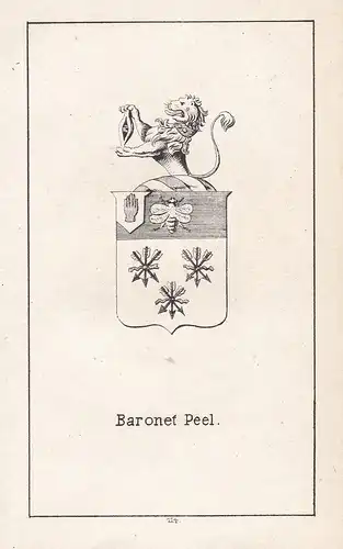 Baronet Peel - Peel Baronets England Great Britain Großbritannien Wappen heraldry Heraldik coat of arms Adel