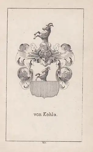 Von Kohlo - Kohlo Wappen heraldry Heraldik coat of arms Adel