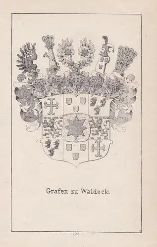 Grafen zu Waldeck - Waldeck Hessen Kassel Wappen heraldry Heraldik coat of arms Adel