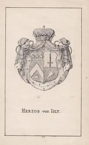 Herzog von Isly - Isly Herzog Wappen heraldry Heraldik coat of arms Adel