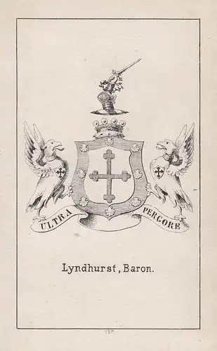 Lyndhurst, Baron - Lyndhurst England Great Britain Wappen heraldry Heraldik coat of arms Adel