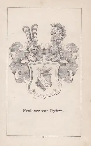Freiherr von Dyhrn - Dyhrn Schlesien Silesia Preußen Prussia Wappen heraldry Heraldik coat of arms Adel