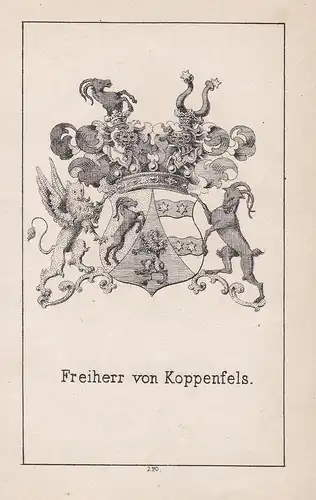 Freiherr von Koppenfels - Koppenfels Sachsen Saxony Thüringen Thuringia Wappen heraldry Heraldik coat of arms