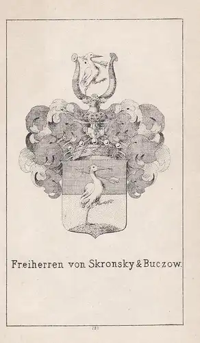 Freiherren von Skronsky & Buczow - Skronsky Buczow Wappen heraldry Heraldik coat of arms Adel