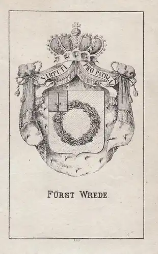 Fürst Wrede - Wrede Bayern Bavaria Wappen heraldry Heraldik coat of arms Adel