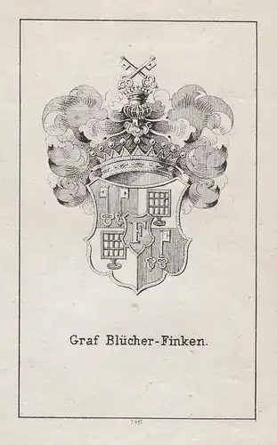 Graf Blücher-Finken - Blücher Mecklenburg Finken Wappen heraldry Heraldik coat of arms Adel