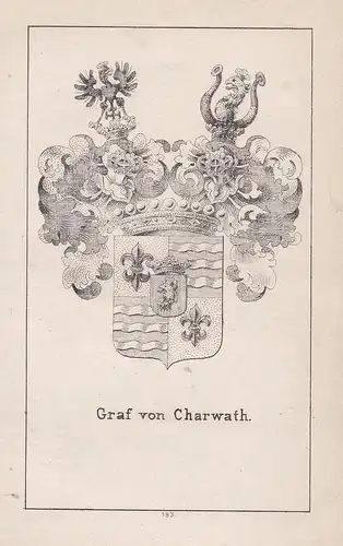 Graf von Charwath - Charváty Charwath Tschechien Czech Wappen heraldry Heraldik coat of arms Adel