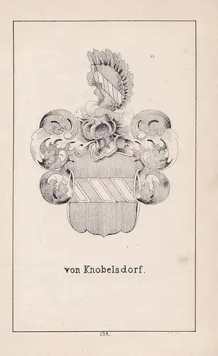 von Knobelsdorf - Knobelsdorff Meißen Meissen Wappen heraldry Heraldik coat of arms Adel