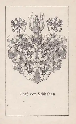 Graf von Schlieben - Schlieben Brandenburg Deutschland Germany Wappen heraldry Heraldik coat of arms Adel