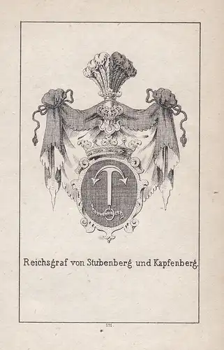 Reichsgraf von Stubenberg und Kapfenberg - Stubenberg Steiermark Kapfenberg Wappen heraldry Heraldik coat of a