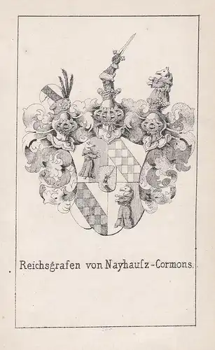 Reichsgrafen von Nayhausz-Cormons - Nayhauß Neuhaus Schlesien Silesia Wappen heraldry Heraldik coat of arms Ad