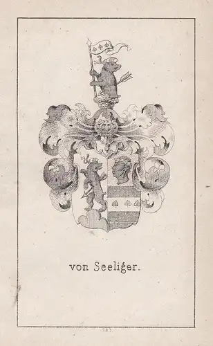 Von Seeliger - Seeliger Wappen heraldry Heraldik coat of arms Adel