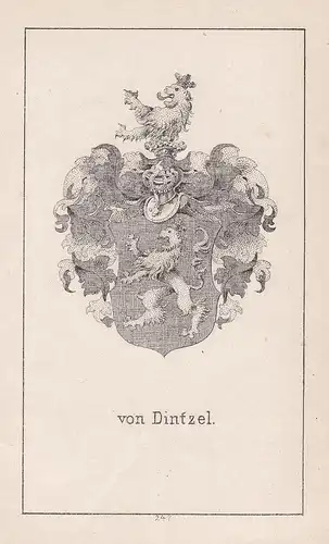 von Dintzel - Dintzel Wappen heraldry Heraldik coat of arms Adel