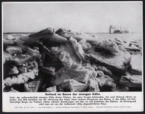 Holland im Banne der strengen Kälte - Pressefoto Aktueller Bilderdienst Serie 1398 a - Bild 4.